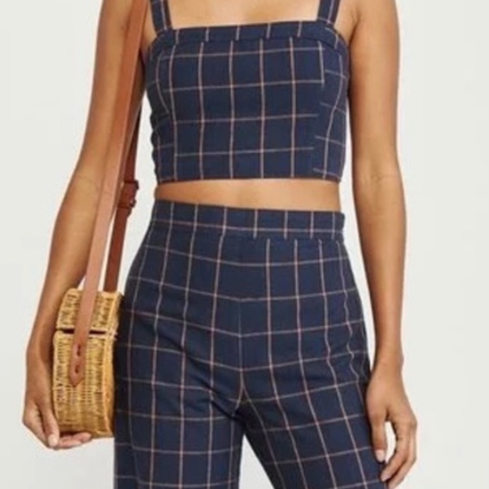 Abercrombie Blue Linen Pants (part of a set)